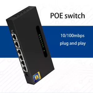 Ethernet Network splitter Adapter 100Mbps POE switch RJ-45 LAN Adapter LAN HUB - Picture 1 of 6
