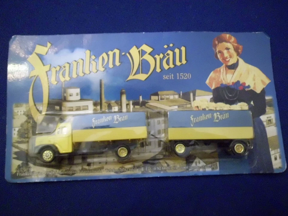 Modello Auto LKW MAN Diesel Franken Bräu Pubblicità MW3 - Immagine 1 di 1