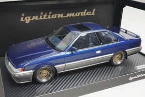 Modelo de encendido 1:18 IG3701 Nissan Leopard 3.0 Ultima coche modelo azul/plateado - Imagen 1 de 8