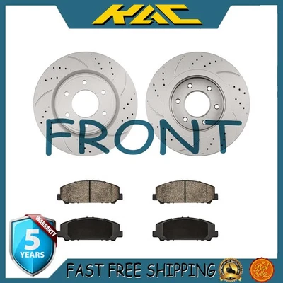 Rotores de disco delanteros y pastillas de freno para Nissan Armada 2007-2010 Infiniti QX56 2007-2011 Foto 1 de 4