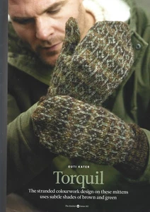 MAN'S KNITTING PATTERN - TORQUIL - OUTI KATER STRANDED COLOURWORK MITTENS - Picture 1 of 1