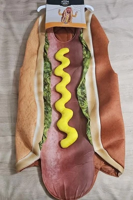 Disfraz de Halloween Hyde & Eek Hot Dog ~ Talla única para la mayoría de los adultos/jóvenes 8+ ~ Nuevo con etiquetas Foto 1 de 3
