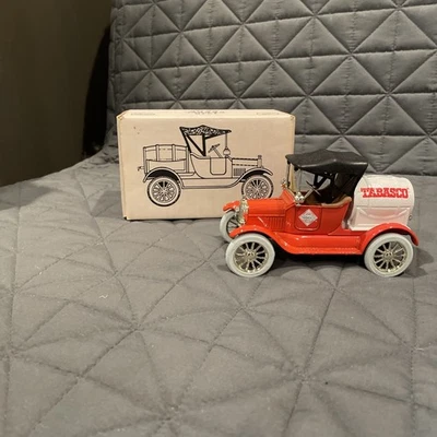 Ertl 1918 Barrel Bank Red Tabasco With Spigot On Back - Image 1 of 4