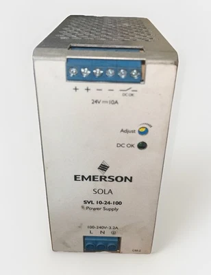 SOLA/EMERSON Power Supply  SVL 10-24-100. FREE SHIPPING!    AH - Image 1 of 4