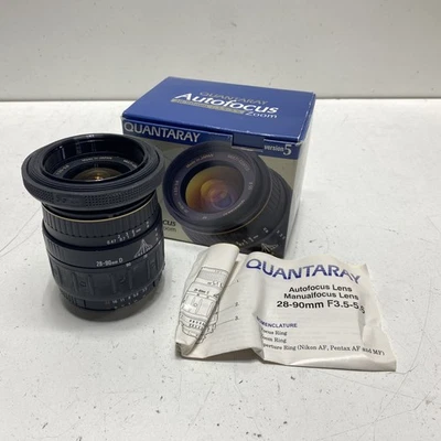 Quantaray Autofocus 28-90mm 1:3.5-5.6 Zoom Camera Lens for Nikon AF-D - Image 1 of 4
