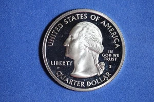 2000 S VIRGINIA SILVER PROOF STATEHOOD WASHINGTON QUARTER #K57312 - Picture 1 of 2