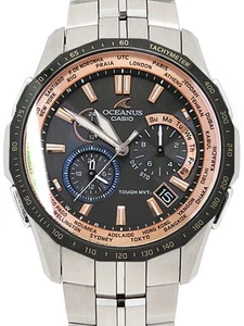 Reloj Casio Oceanus Manta OCW-S1400B-1AJF negro usado para hombre #51020 - Imagen 1 de 9