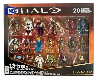 Paquete de 2 personajes MEGA Halo sin abrir, 20 personajes - 338 piezas HXL07 NUEVO Foto 1 de 4