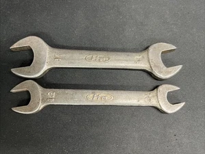 Vintage Honda Motors HM Metric Open End Wrench Set , 17mm x 14mm, 12mm x 10mm - Picture 1 of 5