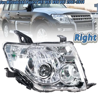 Right HID Headlight Xenon Headlamp For Mitsubishi Pajero V97 V93 V98 V87 2007-14 - Image 1 of 4