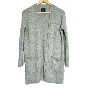 Abercrombie & Fitch Cardigan Sweater Womens XS Open Front Knit Academia Cozy - Picture 1 of 10