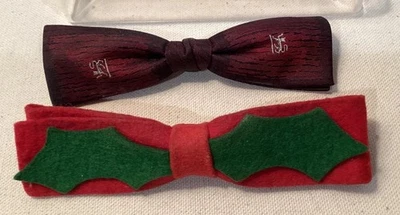 Bow Ties vtg lot of 2 Ormond Handy & Royal brands - Image 1 of 2