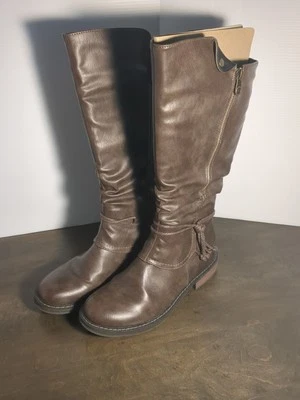 Bota Patrizia Spring Step Museropett alta marrón imitación cuero forrada de piel 9 Foto 1 de 4