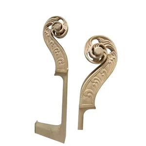 Nice Carved 3/4 Double Bass Head Neck, Maple wood, Bass Parts - Picture 1 of 7