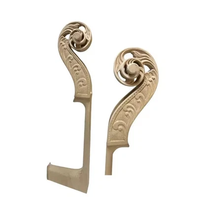 Nice Carved 3/4 Double Bass Head Neck, Maple wood, Bass Parts - Image 1 of 4