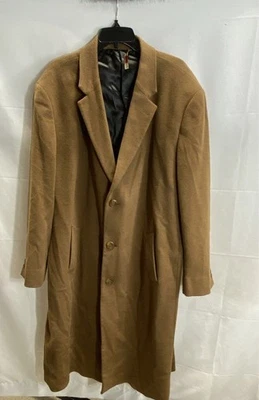 Prontomoda Men Brown Long Coat Size XL - Image 1 of 4