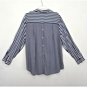 Jane Delancey Damen Knopfleiste Größe XL Preppy Streifen Karriere Arbeitskleidung Kapsel - Bild 1 von 8