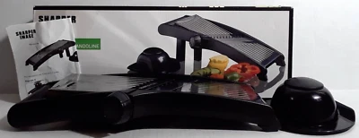 Sharper Image Stainless Steel Adjustable Mandoline Slicer Black SI-12SS376 - Image 1 of 4