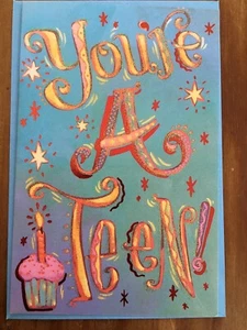 YOU'RE A TEEN HAPPY 13th BIRTHDAY CARD FOR 13 YEAR OLD PARAMOUNT CARDS - Picture 1 of 2