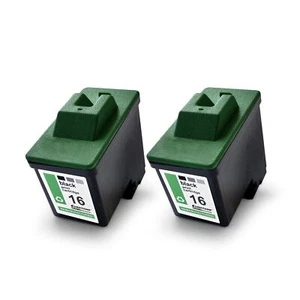 2x Toner for Lexmark I 3, NO16 NO17 Black - Picture 1 of 6