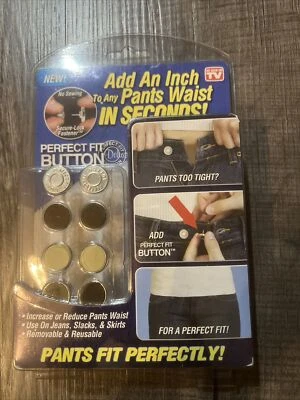 As Seen On TV Perfect Fit Button Add an Inch To Any Pants Waist In Seconds NEW  - Image 1 of 3