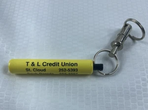 T & L Credit Union Advertising Flashlight & Valet Key Ring - St. Cloud, MN - Picture 1 of 4