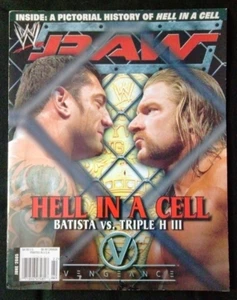 WWE RAW Magazine JUNE 2005 Triple H Dave Batista WCW WWF TNA ECW AEW Wrestling - Picture 1 of 8