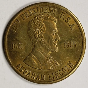 Medalla de bronce Abraham Lincoln 16º Presidente de los Estados Unidos 1861-1865 - Imagen 1 de 2