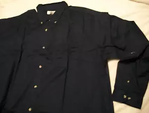 Camicia uomo a maniche lunghe Tri Mountain con bottoni taglia 4XL blu scuro (B311) - Foto 1 di 6