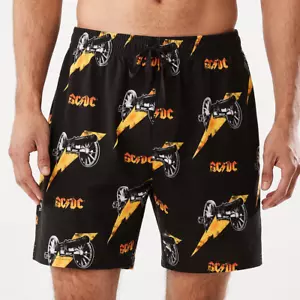 AC/DC Men's Cotton Polyester Boxer Shorts Printed Music Licensed - AUS - Picture 1 of 5