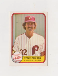 Béisbol Fleer 1981 Steve Carlton #6 Salón de la fama casi nuevo/como nuevo ¡Envío gratuito! - Imagen 1 de 2