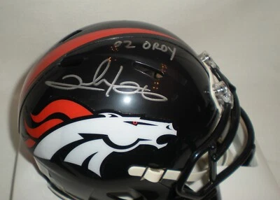 CLINTON PORTIS Autographed Denver Broncos Insc. Mini Helmet Beckett #1W614397 - Image 1 of 4
