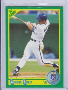 George Brett 1990 Score Baseball Card 140 Grade NMMT