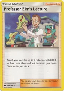 (SM08-188) Professor Elm's Lecture (U) Pokemon Lost Thunder Card # 188 - Picture 1 of 1