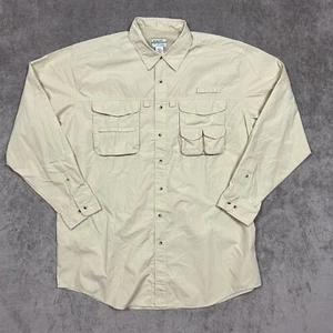 Camisa LL Bean Buzz Off ventilada para hombre XLT manga larga beige pesca al aire libre caza - Imagen 1 de 9