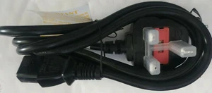 UK Stromkabel, Wasserkocherkabel, geformter Stecker, 1,8 Meter - Bild 1 von 6