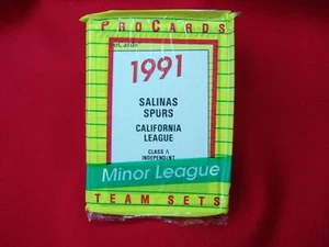 1991 SALINAS SPURS PROCARDS MINOR LEAGUE BASEBALL TEAM SET INDEPENDENT SEALED - Picture 1 of 4