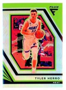 Tyler Herro 2022-23 Flux SILVER PRIZM REFRACTOR #37 Heat SP
