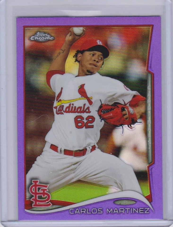2014 CARLOS MARTINEZ TOPPS CHROME PURPLE REFRACTOR #54  - Image 1 of 1