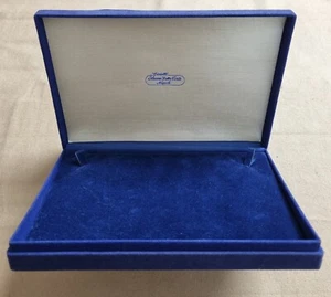 Ileana Della Corte Jewels Napoli Vintage Satin Blu Halskette Maxi Box 1980-1990er Jahre - Bild 1 von 12