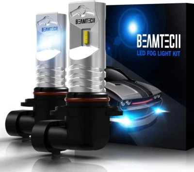 BEAMTECH H10 Led Fog Light Bulb,9145 9140 CSP Chips 6500K 800 Lumens Xenon White - Image 1 of 4