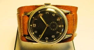 Reloj de servicio Heer Wehrmacht WK2 2. Guerra Mundial Urofa 58 planta de uso espacial Glashütte - Imagen 1 de 13