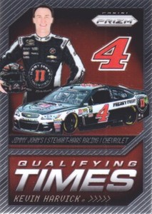 2016 Panini Prizm NASCAR Racing Qualifying Times #QT4 Kevin Harvick