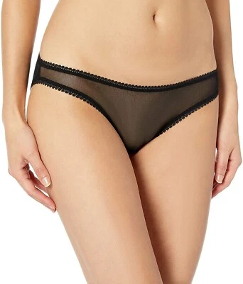 OnGossamer Mujer 246548 Negro Malla Tiro Bajo Bikini Panty Ropa Interior Talla S Foto 1 de 2