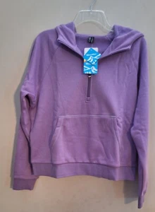 MAGCOMSEN Half Zip Jacket Womens Size L PURPLE NWT - Picture 1 of 3