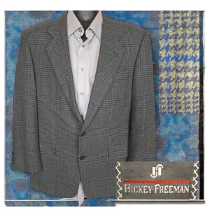 Hickey Freeman Sport Coat Blazer Mens 40R Wool Cashmere Multicolor Tartan - Picture 1 of 11