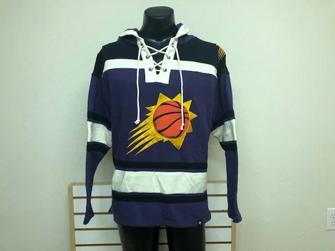 Phoenix Suns 47 Brand  Lacer Hoodie Hockey Style  old/new logo Devin Booker Cover