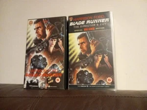 2 X BLADE RUNNER (1982) - VHS Video -  & DIRECTOR'S CUT - WIDESCREEN Version - Picture 1 of 11