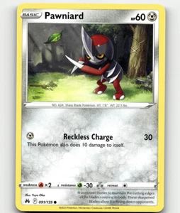 Pokemon Pawniard 091/159 Crown Zenith Common - Bild 1 von 1