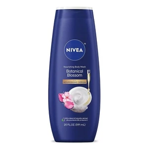 NIVEA Nourishing Botanical Blossom Duschgel für trockene Haut, 20 flüssige Unzen - Bild 1 von 5